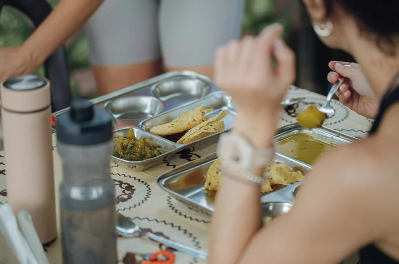Food during 50 Hour yoga teacher training in rishikesh